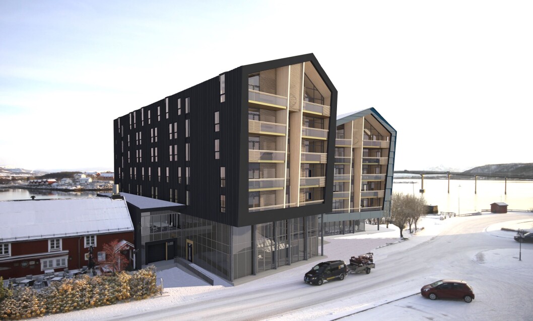 STØRST: Det nye hotellet blir ferdig om halvannet år. Ill.: Arkitekt: VISAVIS STØRST: Det nye hotellet blir ferdig om halvannet år. Ill.: Arkitekt: VISAVIS