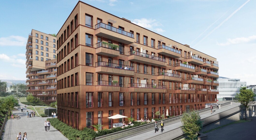 I GANG: Skanska har startet å bygge Tigergården. I GANG: Skanska har startet å bygge Tigergården.