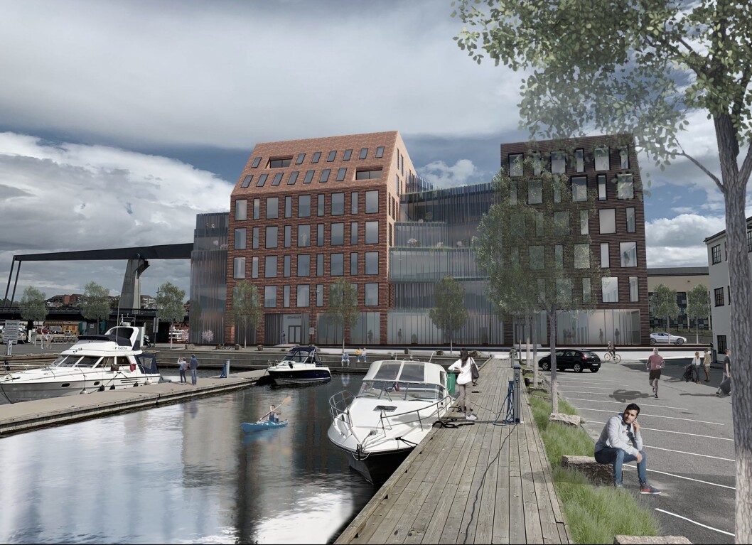NYTT: AF Gruppen skal bygge Dokka 6. Ill.: Griff arkitektur. NYTT: AF Gruppen skal bygge Dokka 6. Ill.: Griff arkitektur.
