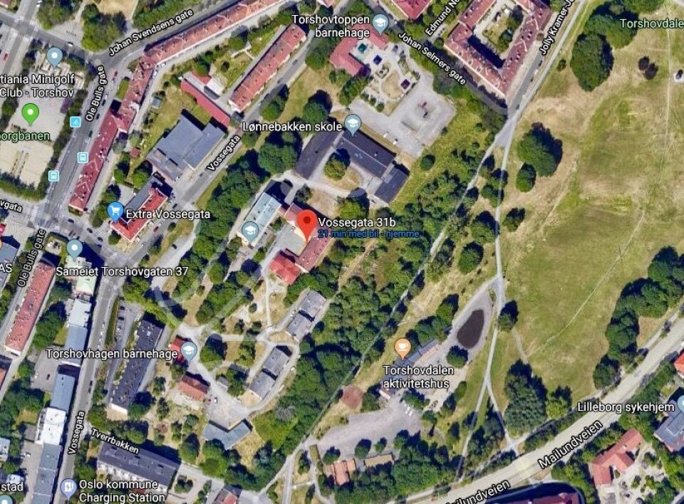 KONFLIKT: Ifølge Plan- og bygningsetaten er forslaget i konflikt med verneverdier, samtidig som det ikke er i tråd med overordnede føringer. Foto: Google