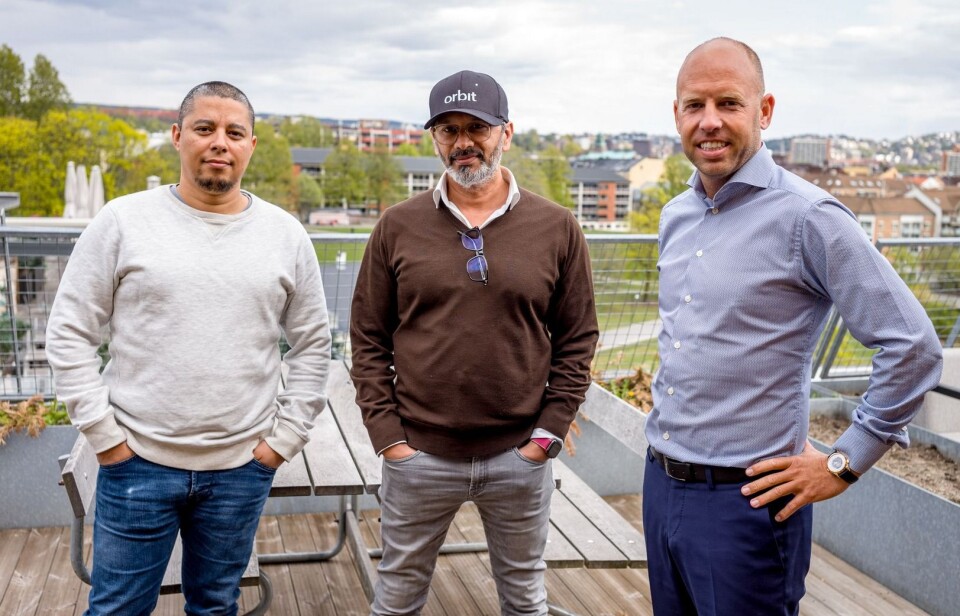 NYTT FOKUS: Daniel Bentes, Wasim Rashid og Emil Eriksrud snur fokuset på Proptech-løsningen Orbit, men vil lansere opprinnelig løsning utover høsten.