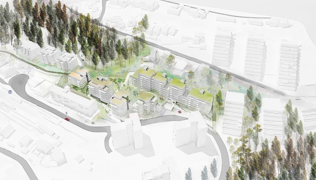 STASJONSNÆRT: Planområdet er stasjonsnært, har lave støyverdier, flott utsikt og gode solforhold, påpeker forslagsstillerne. STASJONSNÆRT: Planområdet er stasjonsnært, har lave støyverdier, flott utsikt og gode solforhold, påpeker forslagsstillerne.