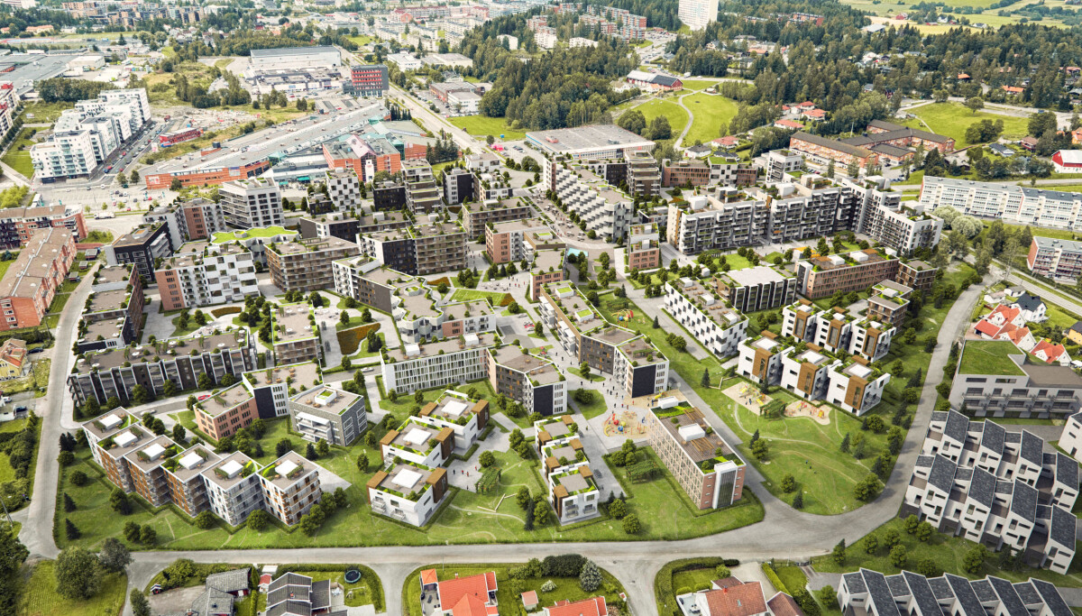 Løkenhagen – 700 boliger i Lørenskogs nyeste bydel.