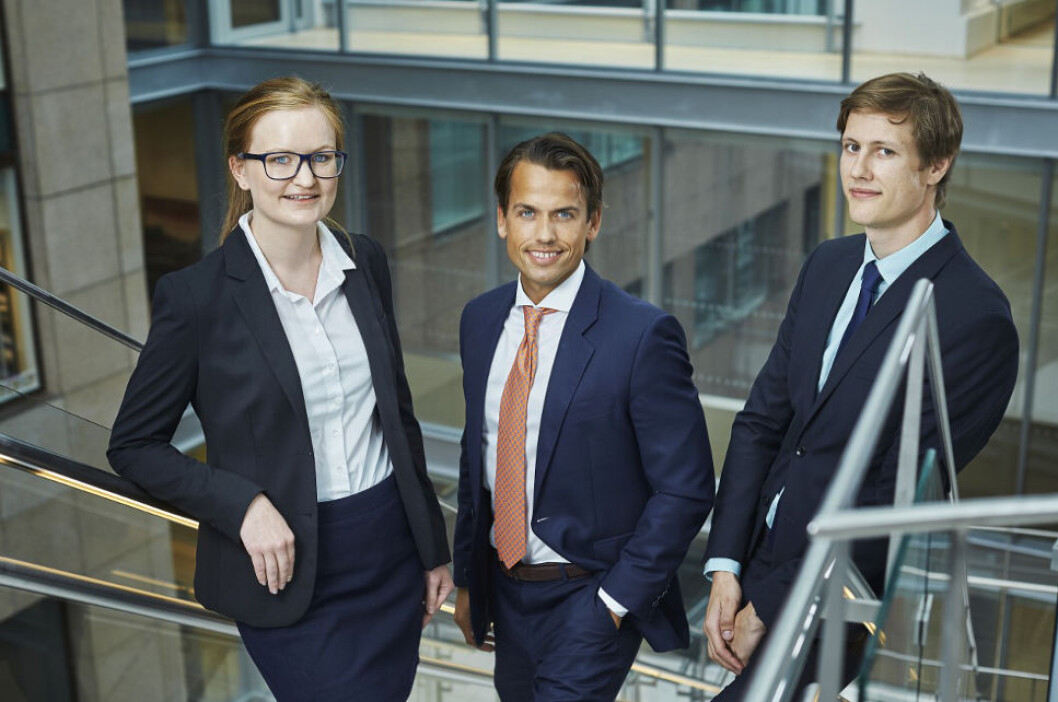TIL DLA: F.v. Helene Rolin, Christoffer Sortland og Lars Rye Svensson. TIL DLA: F.v. Helene Rolin, Christoffer Sortland og Lars Rye Svensson.