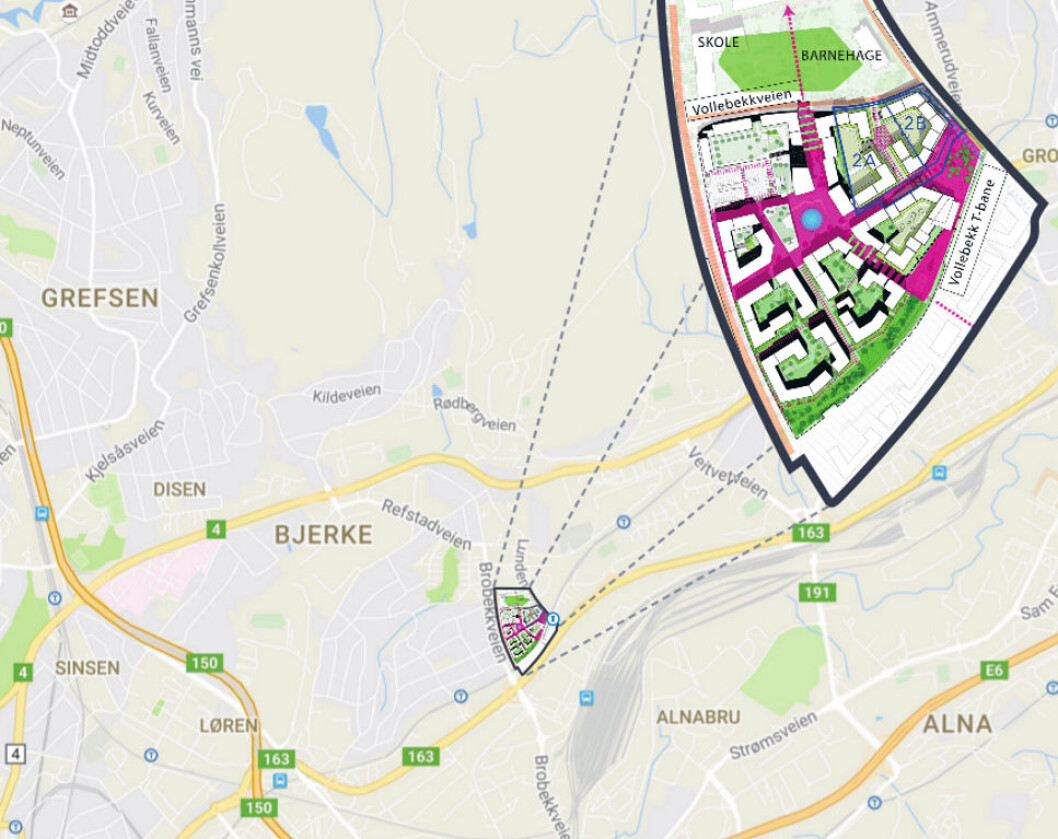 STORT POTENSIAL: JM har kjøpt enda en tomt på Vollebekk og nå er potensialet på 260–290 leiligheter på de to eiendommene. STORT POTENSIAL: JM har kjøpt enda en tomt på Vollebekk og nå er potensialet på 260–290 leiligheter på de to eiendommene.