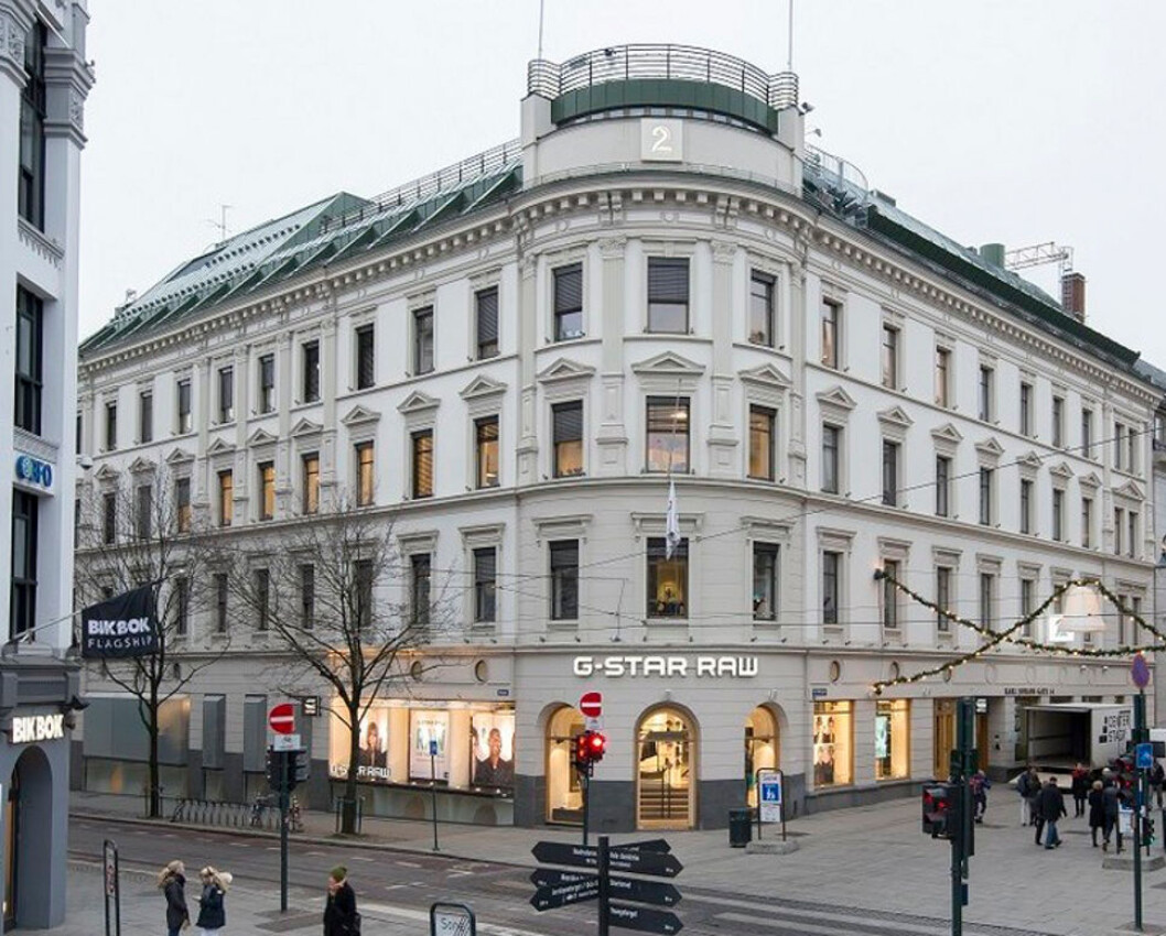 TAR FEM ETASJER: H&M tar hele fem etasjer i Karl Johans gate 14. TAR FEM ETASJER: H&M tar hele fem etasjer i Karl Johans gate 14.
