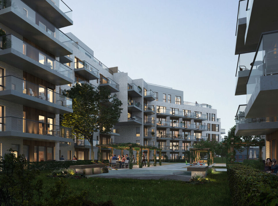 GODKJENT: Oslo Bystyre har godkjent omregulering av Stålverksveien 1 på Ensjø fra industri til boligbebyggelse. Dette innebærer at Neptune Properties kan bygge to boligblokker i seks etasjer med til sammen 133 leiligheter.