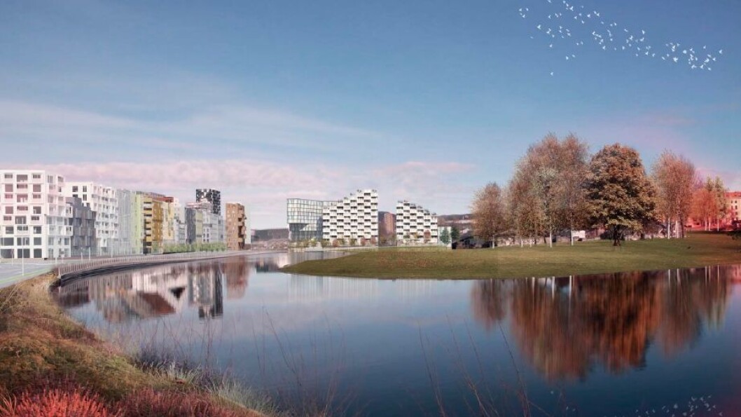 Mot øst foreslås høyder som reflekterer høydene i Barcode. Mot øst foreslås høyder som reflekterer høydene i Barcode.