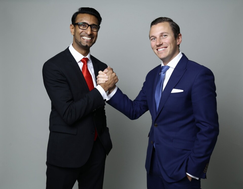 Rajeev Lehar (t.v.) har sammen med sin svenske forretningspartner og tidligere finansanalytiker Sergey Kazachenko, utviklet et nytt investeringsverktøy som nå kan vinne en prestisjetung pris i Storbritannia. Rajeev Lehar (t.v.) har sammen med sin svenske forretningspartner og tidligere finansanalytiker Sergey Kazachenko, utviklet et nytt investeringsverktøy som nå kan vinne en prestisjetung pris i Storbritannia.