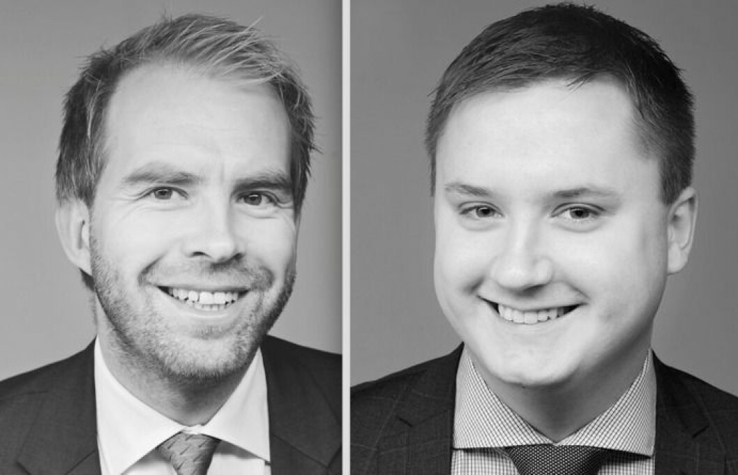 Partner Gøran Mjelde Aarvik og fast advokat Thorbjørn Lotsberg i Wikborg Rein.