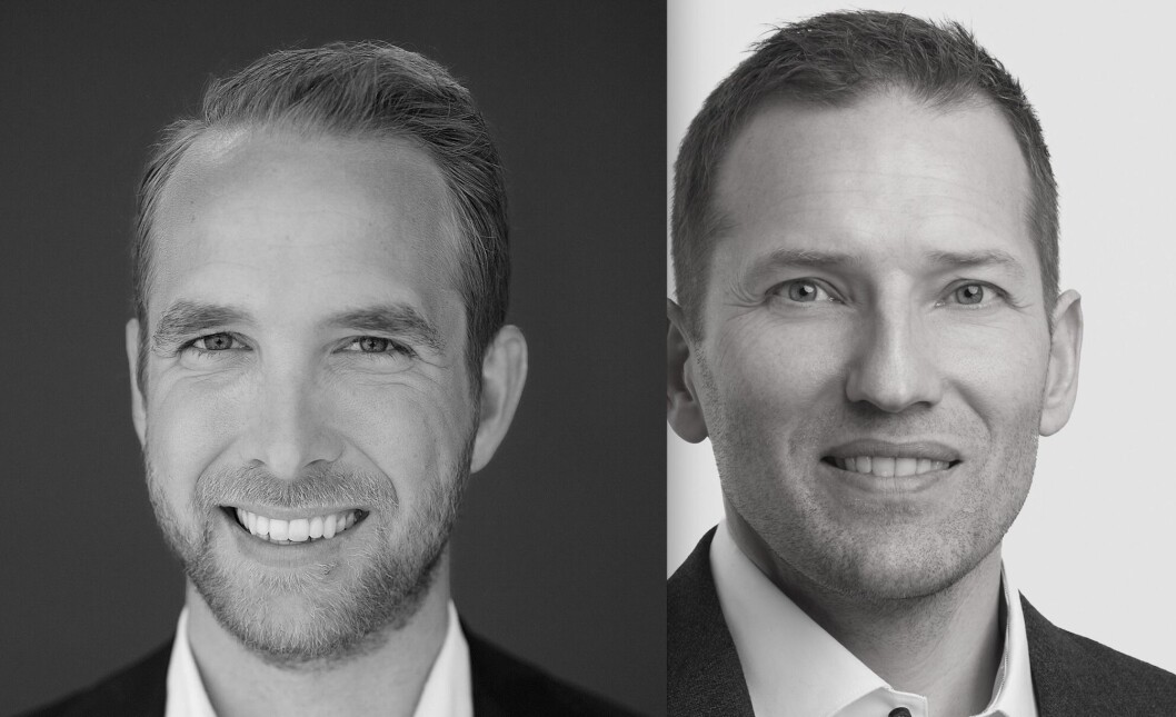 Mathias Lorentzen (tv) og Harald Renskaug begynner i ny jobb i Axer Eiendom. Mathias Lorentzen (tv) og Harald Renskaug begynner i ny jobb i Axer Eiendom.