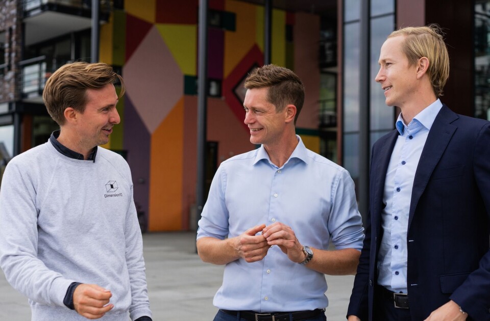 Ole Petter Novsett fra Disruptive Technologies, Aleksander Langmyhr fra Dimension10 og Henrik Taubøll, advokat i BAHR og jurymedlem i Proptech Norge holder et foredrag sammen om PropTech og fremtidens eiendomsbransje i en breakoutsession på Oslo Urban Arena.
