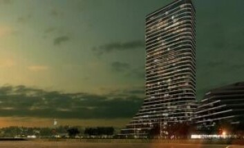 Filipstad kan romme et stort konferansehotell. Her sett fra Tjuvholmen. Ill.: SpaceGroup. Filipstad kan romme et stort konferansehotell. Her sett fra Tjuvholmen. Ill.: SpaceGroup.