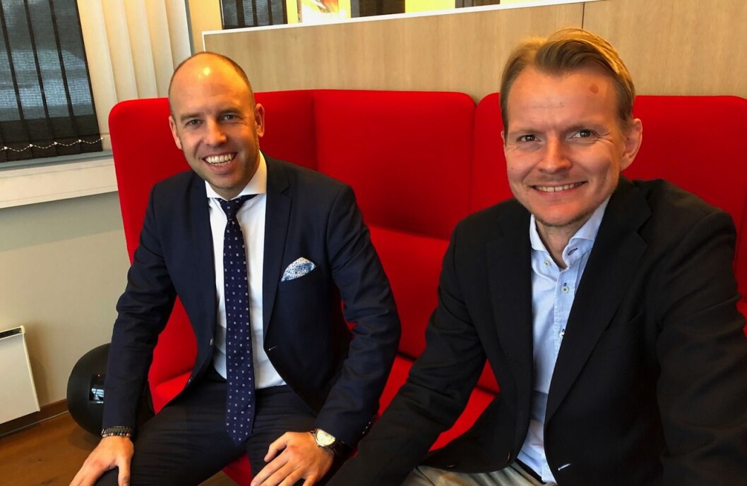 FORNØYD: Emil Eriksrød er strålende fornøyd med ansettelsen av Eirik Engaas som ny CFO. FORNØYD: Emil Eriksrød er strålende fornøyd med ansettelsen av Eirik Engaas som ny CFO.