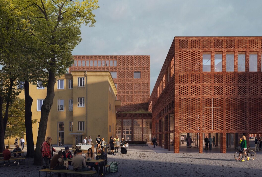 FRA HOSPITAL TIL KIRKENS HUS: Tidligere Oslo Hospital skal bli Kirkens hus. (Ill.: Transborder Studio) FRA HOSPITAL TIL KIRKENS HUS: Tidligere Oslo Hospital skal bli Kirkens hus. (Ill.: Transborder Studio)