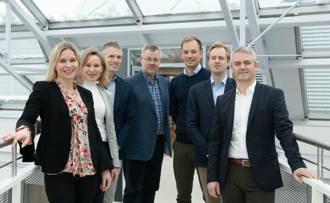 NY LEDERGRUPPE: Den nye ledergruppen i AF Eiendom. NY LEDERGRUPPE: Den nye ledergruppen i AF Eiendom.