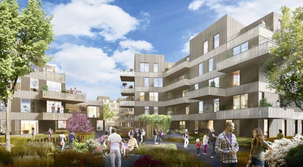 TÅRNÅSEN TORG: Dagens nedslitte Tårnåsen senter skal erstattes med boliger og et torgmiljø. Slik ser A-lab og Asplan Viak for seg sluttresultatet. TÅRNÅSEN TORG: Dagens nedslitte Tårnåsen senter skal erstattes med boliger og et torgmiljø. Slik ser A-lab og Asplan Viak for seg sluttresultatet.