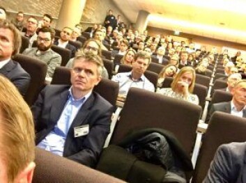 STINN BRAKKE: Konferansesalen i DNBs lokaler i Bjørvika var fylt til randen av eiendomsfolk under markedsseminaret denne uken. STINN BRAKKE: Konferansesalen i DNBs lokaler i Bjørvika var fylt til randen av eiendomsfolk under markedsseminaret denne uken.