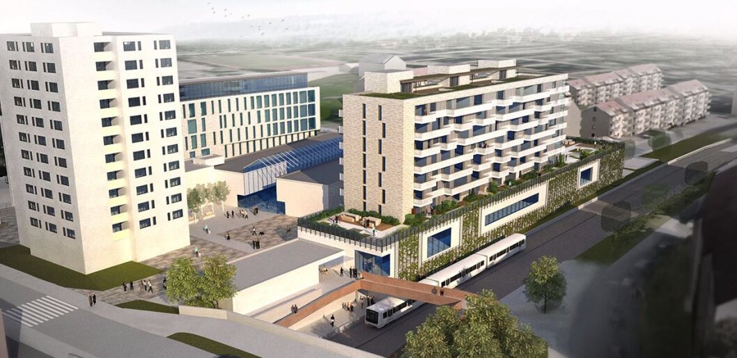 SENIORER: OBOS og Diakonhjemmet skal bygge ei boligblokk med 60 leiligheter for eldre rett ved T-banen og senteret på Lambertseter. Ill.: Hille Melbye SENIORER: OBOS og Diakonhjemmet skal bygge ei boligblokk med 60 leiligheter for eldre rett ved T-banen og senteret på Lambertseter. Ill.: Hille Melbye