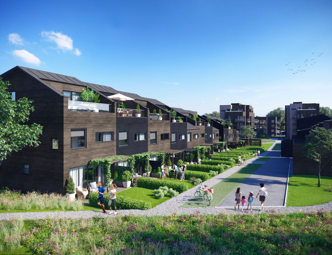 BLANDING: Bo på Billingstad skal bestå av blokker og rekkehus. BLANDING: Bo på Billingstad skal bestå av blokker og rekkehus.