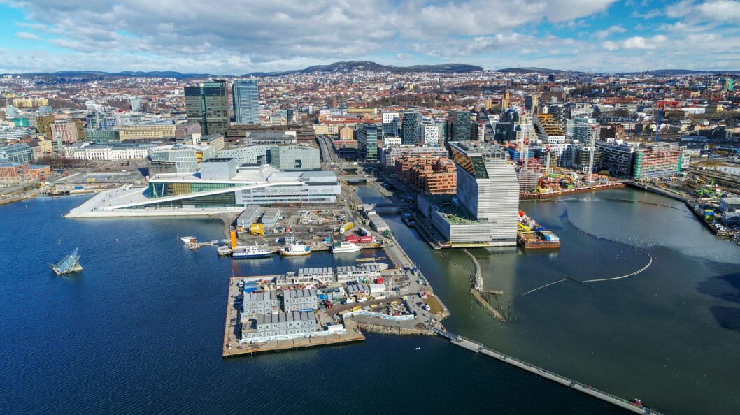 SUKKERBITEN: Dert har kommet inn 98 forslag i arkitektkonkurransen for det nye Fotografihuset på Sukkerbiten i Bjørvika. Foto: Hav Eiendom SUKKERBITEN: Dert har kommet inn 98 forslag i arkitektkonkurransen for det nye Fotografihuset på Sukkerbiten i Bjørvika. Foto: Hav Eiendom