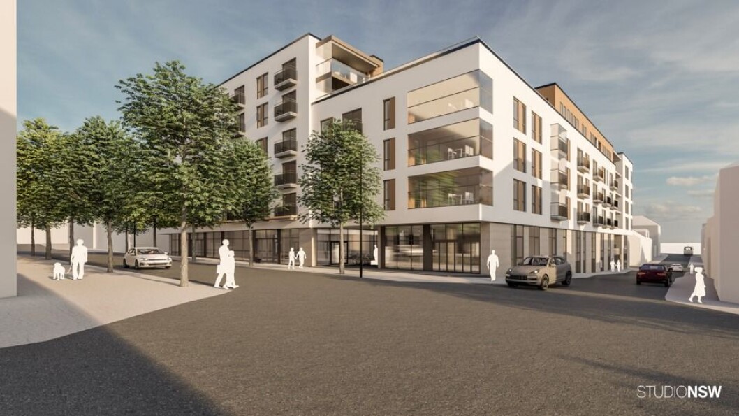 NYTT: Det nye kvartalet i Hamar skal få 121 leiligheter samt næringslokaler. Ill.: StudioNSW, Hamar NYTT: Det nye kvartalet i Hamar skal få 121 leiligheter samt næringslokaler. Ill.: StudioNSW, Hamar