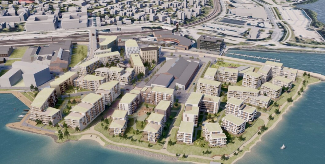 ESPERN: Det tidligere industriområdet ved Mjøsas bredd skal bli det største byutviklingsprosjektet i Hamars historie. Ill.: AsplanViak og Lund+Slaatto Arkitekter ESPERN: Det tidligere industriområdet ved Mjøsas bredd skal bli det største byutviklingsprosjektet i Hamars historie. Ill.: AsplanViak og Lund+Slaatto Arkitekter