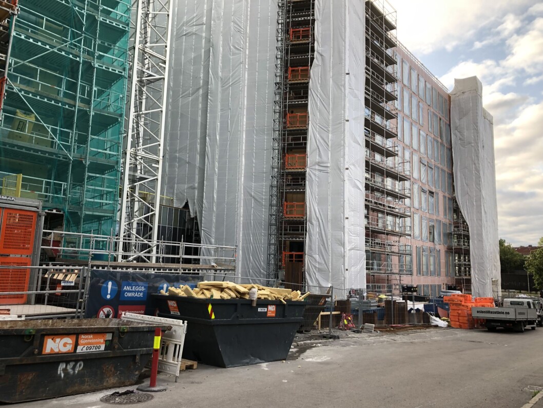 NY TID: Byggeplasser er kilder til store utslipp, men det er i ferd med å bli endret. Foto: Glen Widing NY TID: Byggeplasser er kilder til store utslipp, men det er i ferd med å bli endret. Foto: Glen Widing