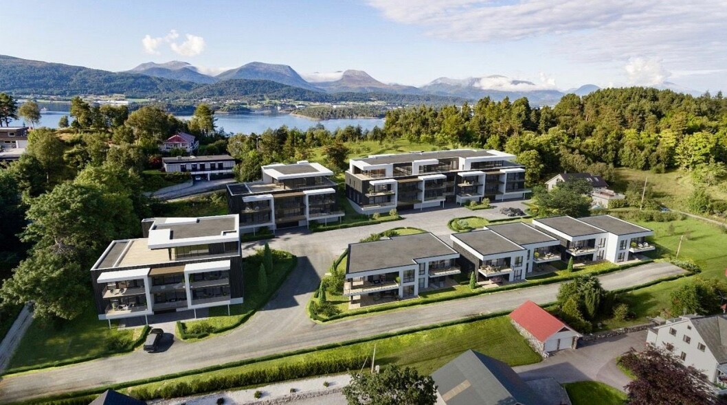 STØRST: Mostein Boligutvikling har bygd for to milliarder i Ålesund. Kristoffergården Åse Allé er deres hittil største prosjekt.