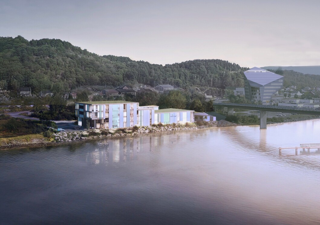 TEKNOLOGI: R8 skal bygge dette teknologisenteret for i Porsgrunn, for Norner. Ill.: Børve Borchsenius TEKNOLOGI: R8 skal bygge dette teknologisenteret for i Porsgrunn, for Norner. Ill.: Børve Borchsenius