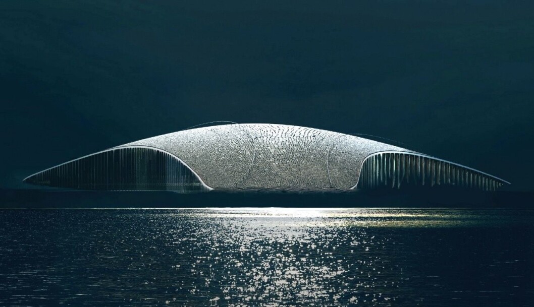 THE WHALE: Opplevelsessenteret på Andøy kan bli temmelig spenstig utformet. THE WHALE: Opplevelsessenteret på Andøy kan bli temmelig spenstig utformet.