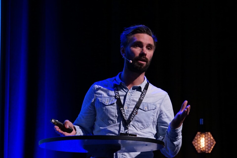 SER BEDRING; Anders Daniel Brekke i BOB mener bygge- eiendomsbransjen har vært håpløst bakpå med å ta i bruk ny teknologi, men nå øker interessen og bruken kraftig. Foto: Carine Bjørvik Andersen