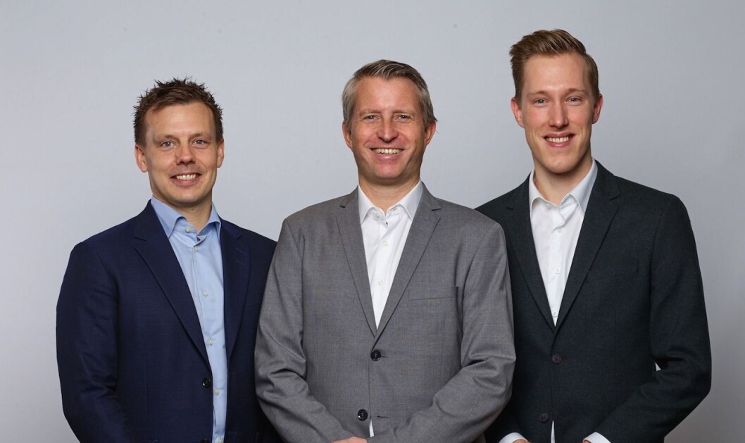 STYRKER EIENSOMAVDELINGEN: Dag Tønder (i midten) har hentet Anders Johnsrud (tv) og Magnus Reite. STYRKER EIENSOMAVDELINGEN: Dag Tønder (i midten) har hentet Anders Johnsrud (tv) og Magnus Reite.