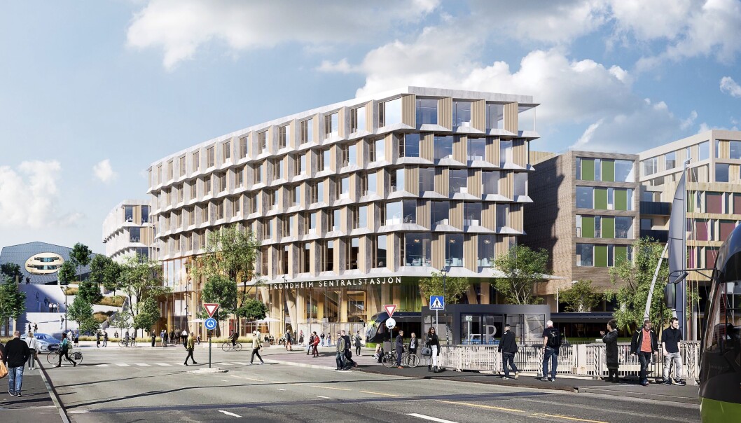NY: Arkitema Architects har tegnet det nye kollektivknutepunktet i Trondheim. NY: Arkitema Architects har tegnet det nye kollektivknutepunktet i Trondheim.