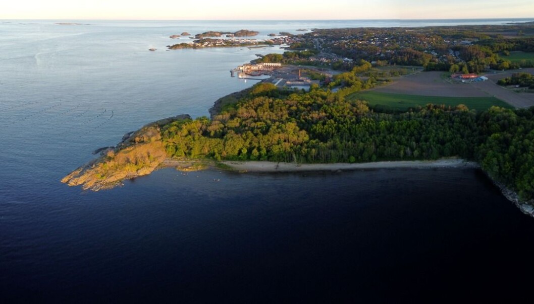 Eiendommen som skal utvikles har kanskje Vestfolds råeste beliggenhet Eiendommen som skal utvikles har kanskje Vestfolds råeste beliggenhet