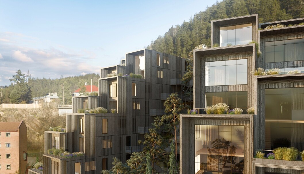 SVØMMEBASSENG: I prosjektet skisseres det blant annet et badebasseng med spektakulær utsikt over Oslo. SVØMMEBASSENG: I prosjektet skisseres det blant annet et badebasseng med spektakulær utsikt over Oslo.