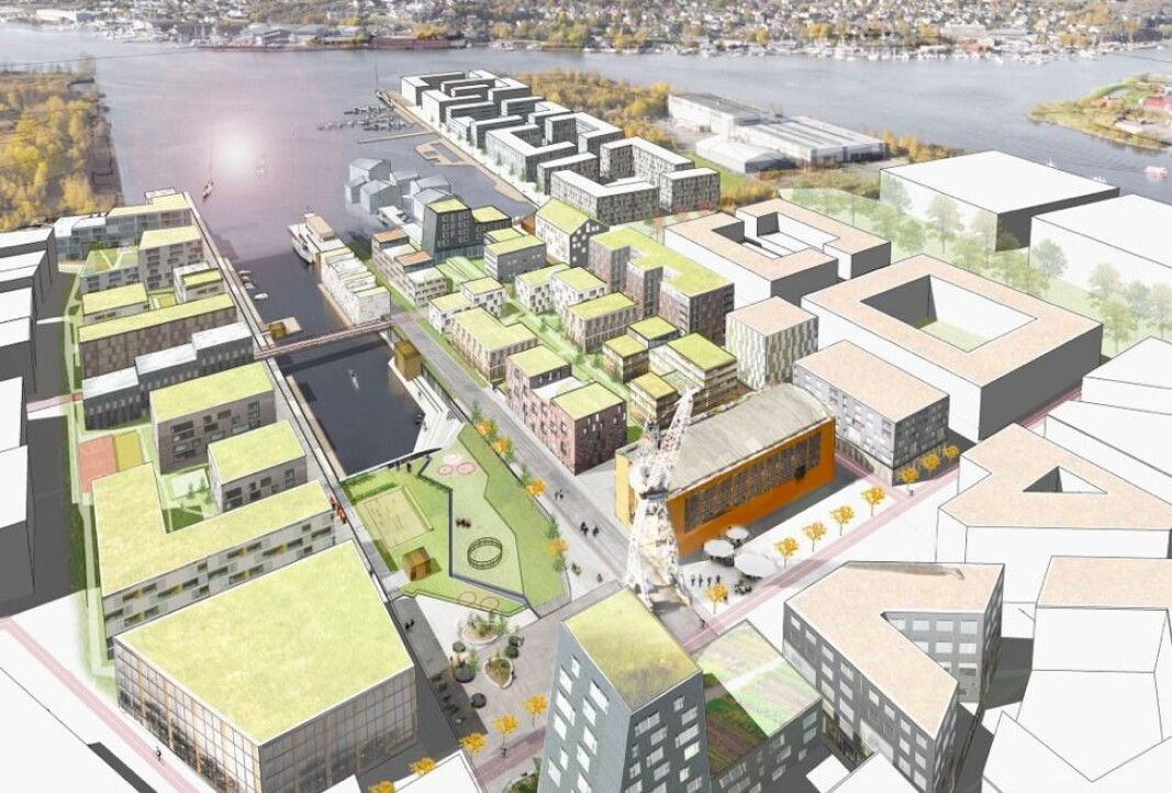 BYDEL: Selvaag og Jotne Eiendom vil bygge en ny bydel rundt den gamle dokka. BYDEL: Selvaag og Jotne Eiendom vil bygge en ny bydel rundt den gamle dokka.
