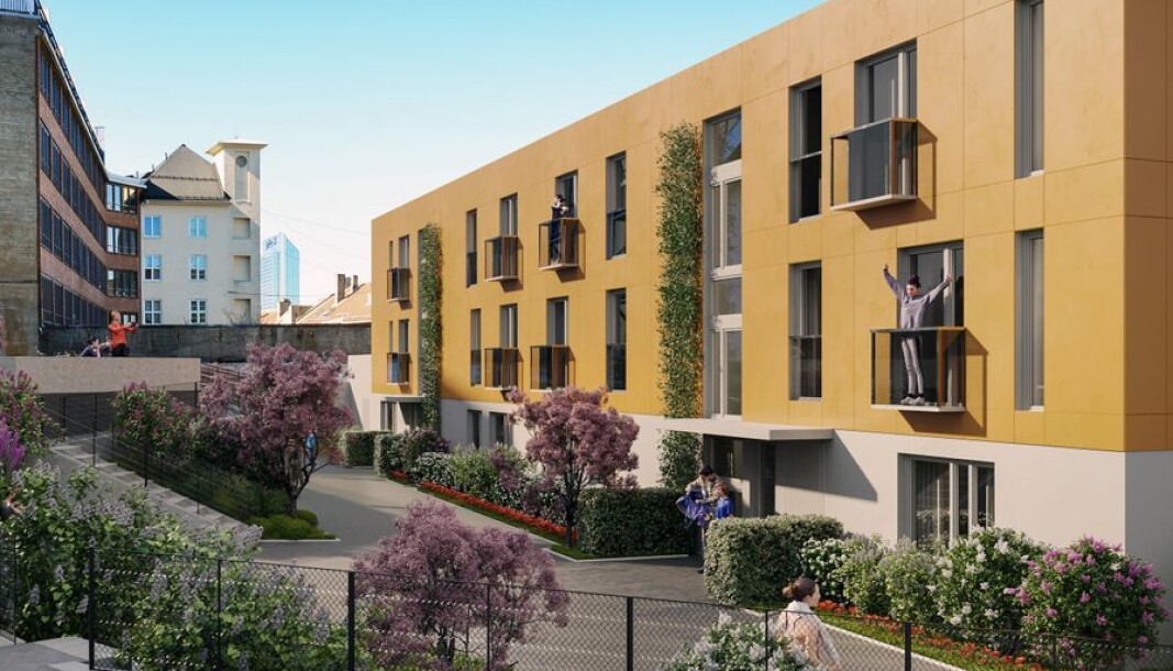 INFILL: Garasjen i bakgården blir erstattet med leiligheter. INFILL: Garasjen i bakgården blir erstattet med leiligheter.
