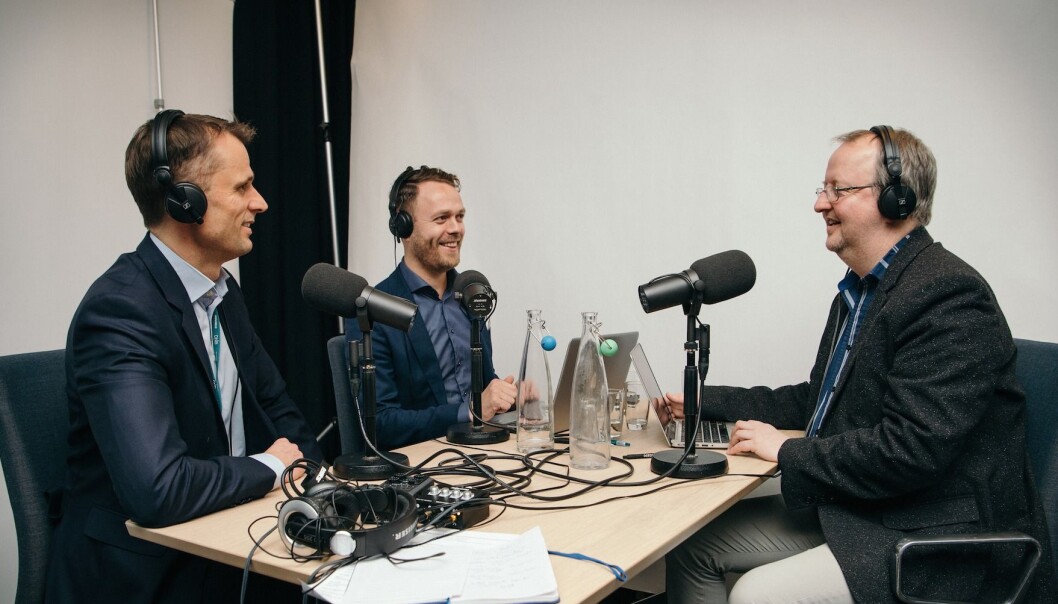 PODCAST: Thomas Ramcilovic i DNB Markets (tv), Jørn Are Skjelvan i DNB Eiendom og Dag-Jørgen Saltnes (th) i Estate Media. PODCAST: Thomas Ramcilovic i DNB Markets (tv), Jørn Are Skjelvan i DNB Eiendom og Dag-Jørgen Saltnes (th) i Estate Media.