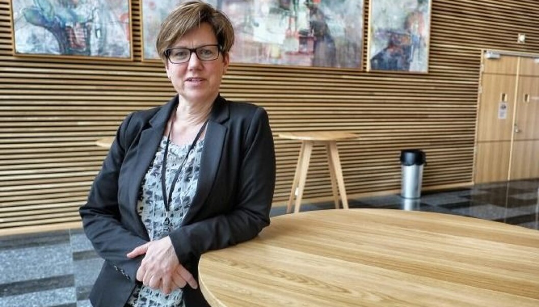 FORNØYD: Adm. direktør Kristin K. Boge i DNB Næringseiendom er fornøyd med miljøavtrykket etter å ha jobbet med ombruk for lokalene på Lillestrøm Torv. FORNØYD: Adm. direktør Kristin K. Boge i DNB Næringseiendom er fornøyd med miljøavtrykket etter å ha jobbet med ombruk for lokalene på Lillestrøm Torv.