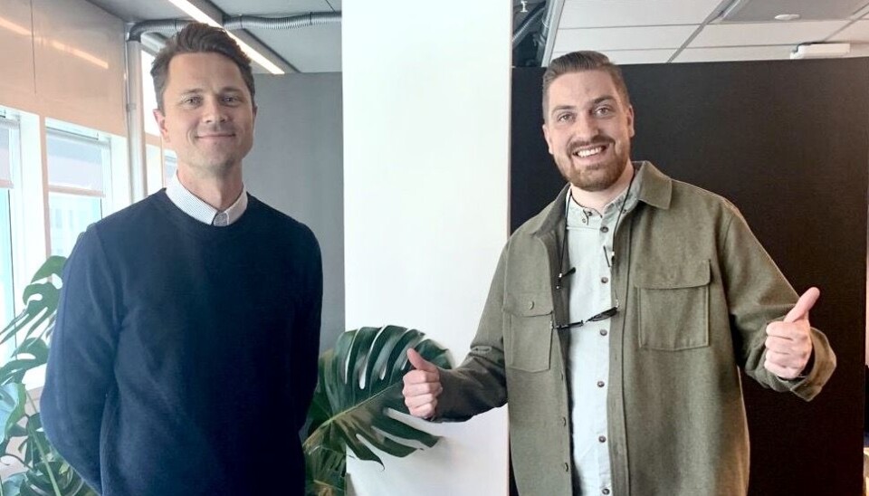 FØRST: Bjarni Arnason og Mikkel Haavaldsen er verdens første Spacemaker-sertifiserte arkitekter. FØRST: Bjarni Arnason og Mikkel Haavaldsen er verdens første Spacemaker-sertifiserte arkitekter.