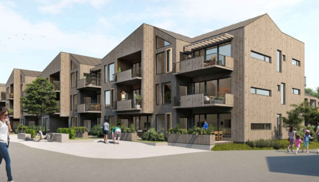 TRE NYBYGG: I regi av Alfa Eiendom i Porsgrunn. (Ill. SPIR Arkitekter AS) TRE NYBYGG: I regi av Alfa Eiendom i Porsgrunn. (Ill. SPIR Arkitekter AS)
