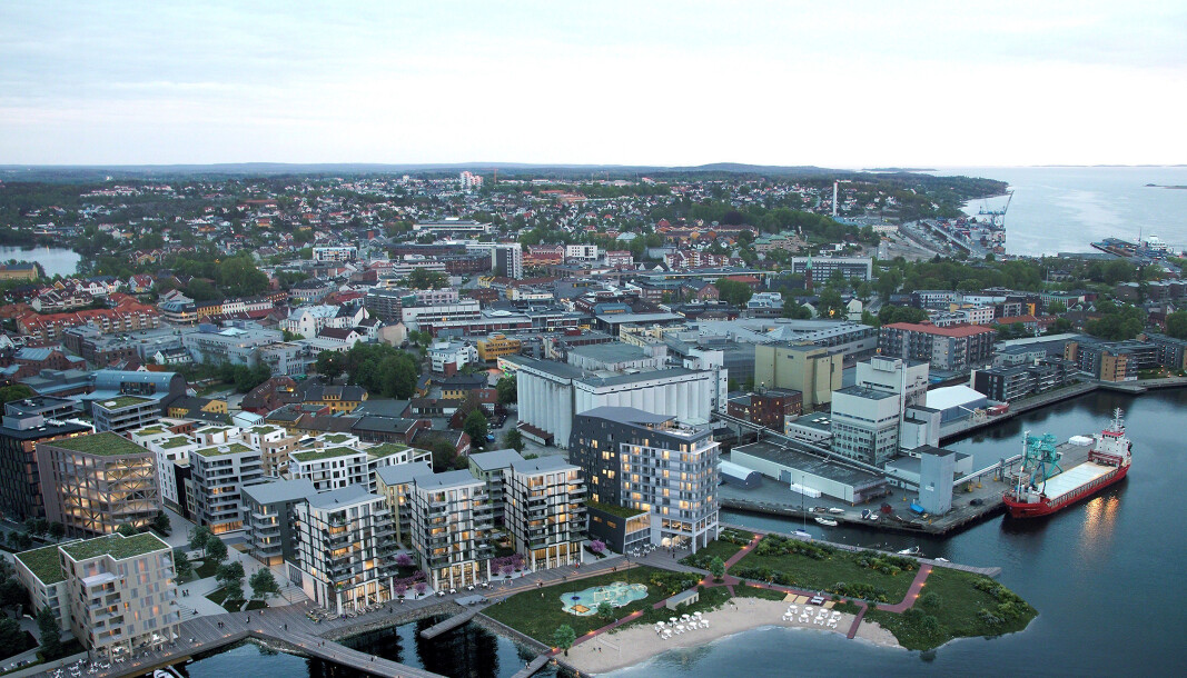 BYDEL: I flere hundre år var det industri her, nå vokser det frem en ny bydel. BYDEL: I flere hundre år var det industri her, nå vokser det frem en ny bydel.