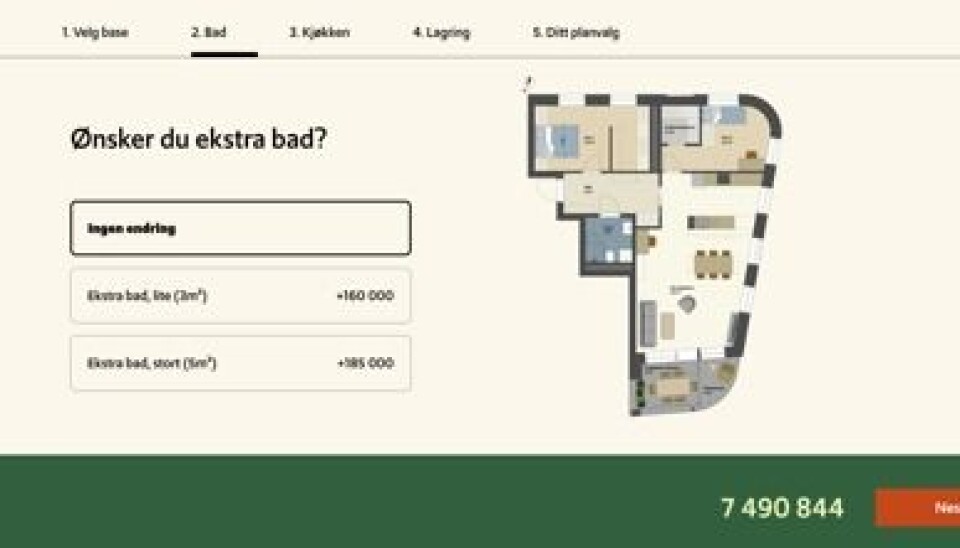 Skjermdump prosjektets planvelger. Skjermdump prosjektets planvelger.