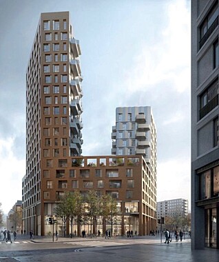 Inspirasjonsbilde for mulig bebyggelse som er vedlagt mulighetsstudien. Inspirasjonsbilde for mulig bebyggelse som er vedlagt mulighetsstudien.