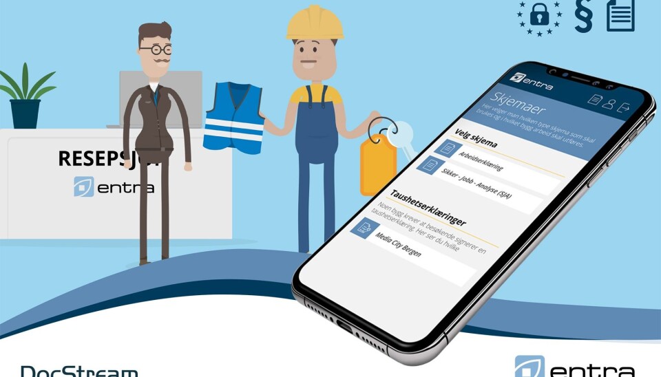DIGITAL PLATTFORM: EntraSafety ivaretar sikkerhet, personvern og HMS-krav i eiendommer og byggeprosjekter.