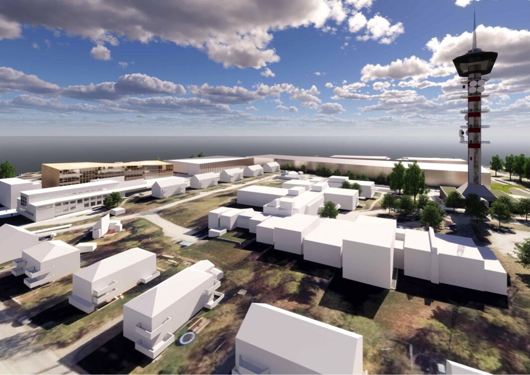 LANGTIDSPLAN: Ocean Space Centre skal oppføres like ved Tyholttårnet, og inngår i regjeringens langtidsplan for forskning og høyere utdanning 2019–2028. LANGTIDSPLAN: Ocean Space Centre skal oppføres like ved Tyholttårnet, og inngår i regjeringens langtidsplan for forskning og høyere utdanning 2019–2028.