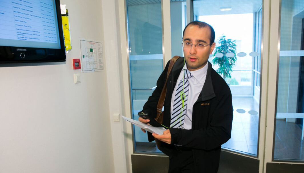 FORSVARTE SEG MOT ERSTATNINGSKRAV: Eks-advokat Amir Mirmotahari. (Foto: Heiko Junge / NTB) FORSVARTE SEG MOT ERSTATNINGSKRAV: Eks-advokat Amir Mirmotahari. (Foto: Heiko Junge / NTB)