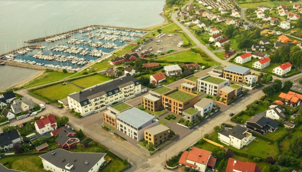 TRANSFORMERING: Slik blir det gamle fabrikkanlegget når alle boligene er på plass. TRANSFORMERING: Slik blir det gamle fabrikkanlegget når alle boligene er på plass.