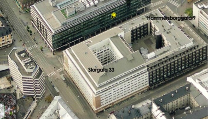 Skråfoto sett fra øst. Skråfoto sett fra øst.